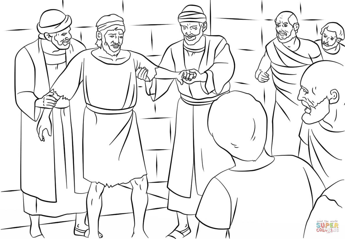 philip and the ethiopian coloring page1